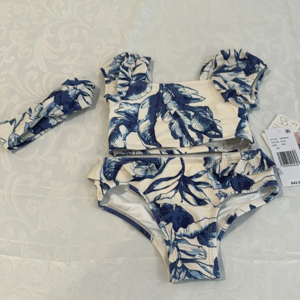 Jessica Simpson 2 Piece Swim Set. Size 2T